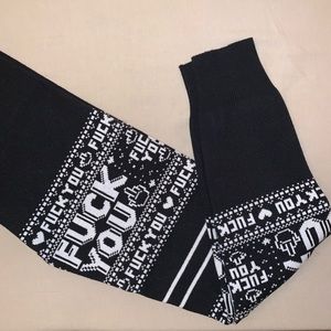 Sourpuss knitted leggings